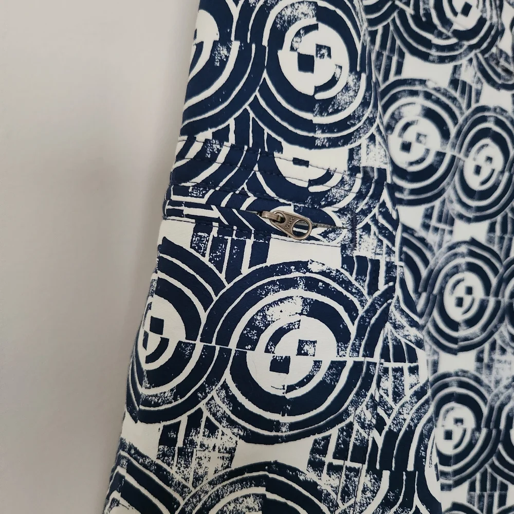 Patagonia Paddler Board Shorts Mens 36 Swim Trunks Blue Geometric